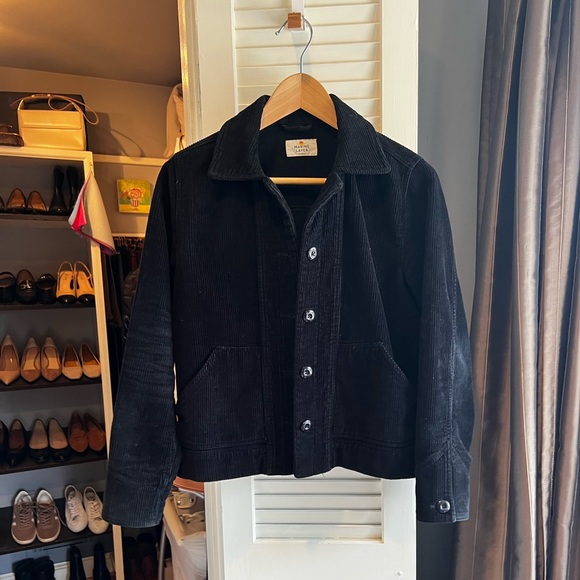Marine Layer Black Wide Wale Corduroy Jacket